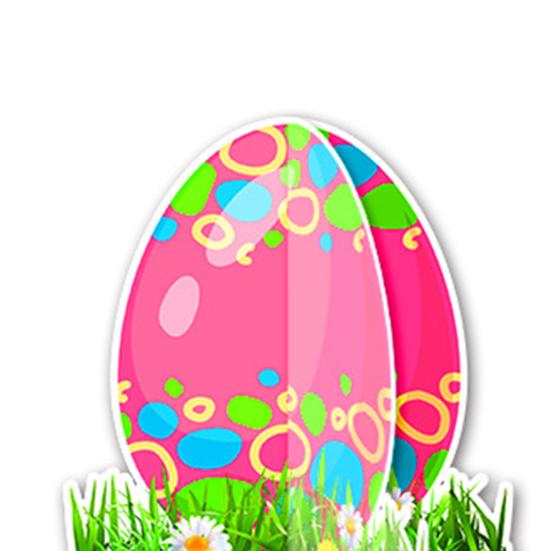 6 Pcs Easter Egg Decorations Paper Colored Eggs Tabletop Decor Sign Standing Egg Centerpiece for Easter Dinner Party Spring Events Supplies