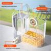 Small Bird Feeder Water Dispenser with Adjustable Flows Control Easy To Clean Detachable Modern Design for Home Use
