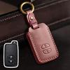 Genuine Leather Key Cover for Toyota Highlander and Land Cruiser (Old Models)