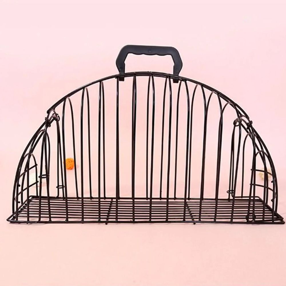 Metal Simple Cat Bath Cage Fixed Anti Seizing Wash Cat Cage Lightweight Safe Cleaning Pet Cage Cat Beauty Accessorie