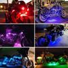 Motosiklet Bir Çekme On İki Bluetooth APP Atmosfer Işığı LED Ses Kontrollü Müzik Renkli Dekoratif Işık Çubuğu Evrensel