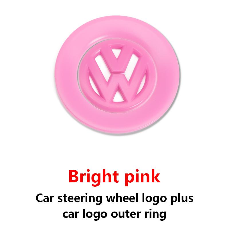 2026 Hot Car Steering Wheel Center Badge Logo Sticker Steering Wheel Logo Sticker For VW Volkswagen GTI Polo Golf Passat Scirocco Tiguan IF9