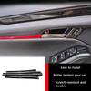 Car Accessories Fit for 2019 2020 2021 2022 2023 2024 2025 Mazda 3 Axela Inner Side Door Panel Strip Cover Trim (Carbon Fiber Style) ABS 4 PCS