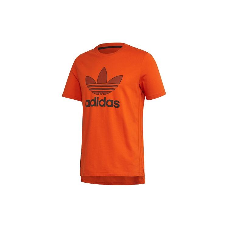 adidas originals Sports Round Neck Short Sleeve Orange Yellow Men s GK0645 S