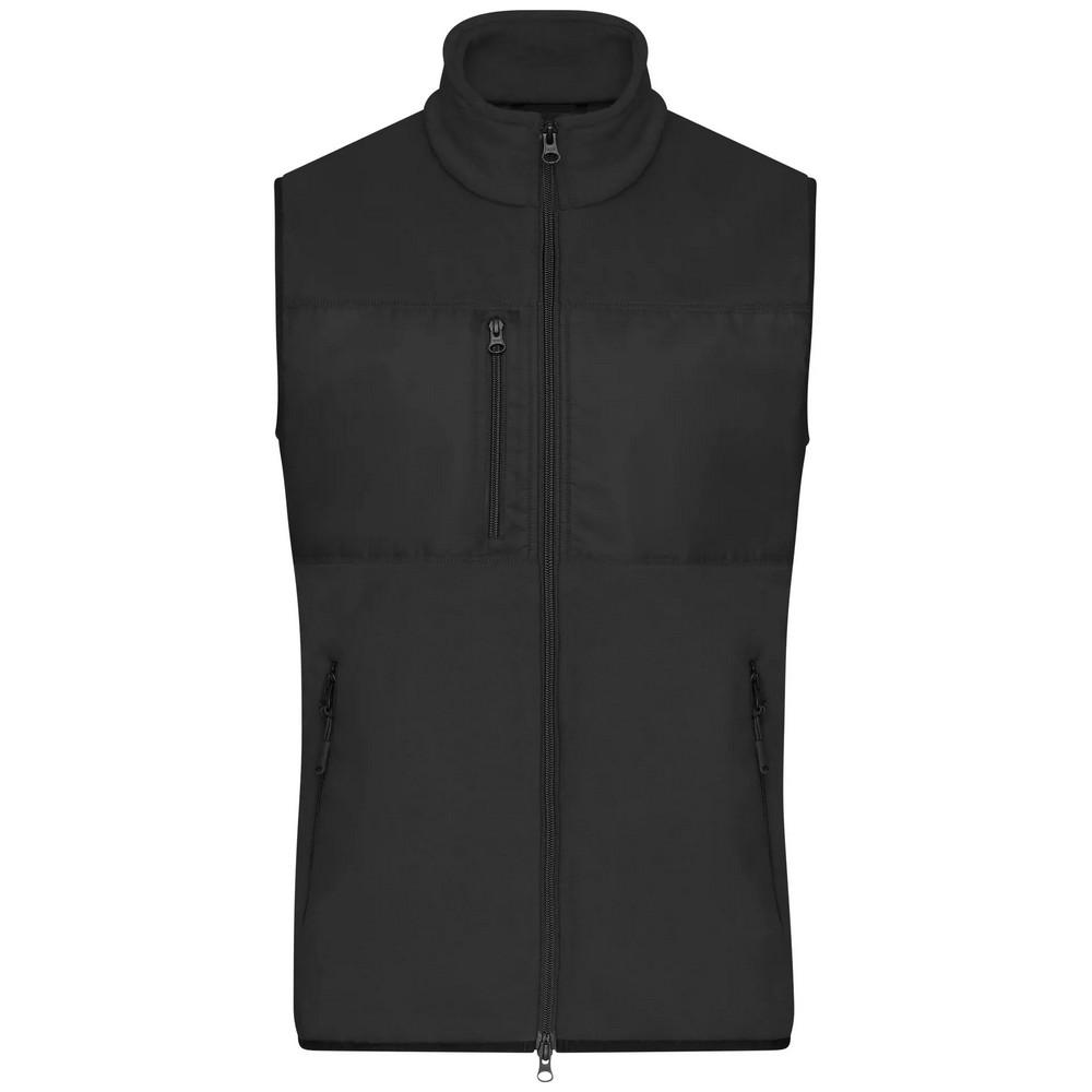James and Nicholson Mens Contrast Fleece Gilet