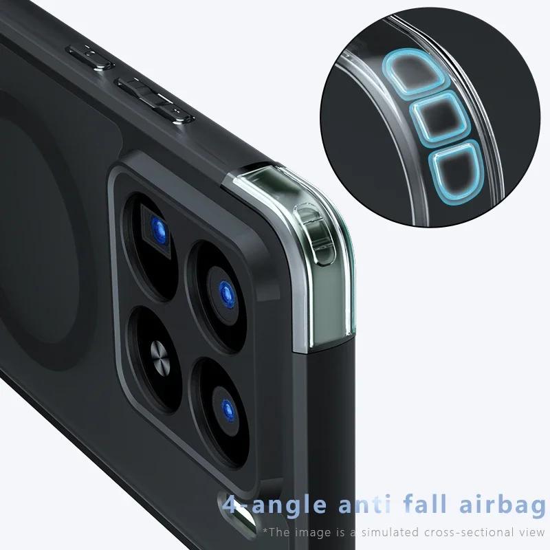 למארז Moto Edge 60 Fusion למארז Magsafe מגנטי פגוש אקרילי מט קשיח עבור Motorola Edge 50 Neo Ultra Pro G85 G55 G35