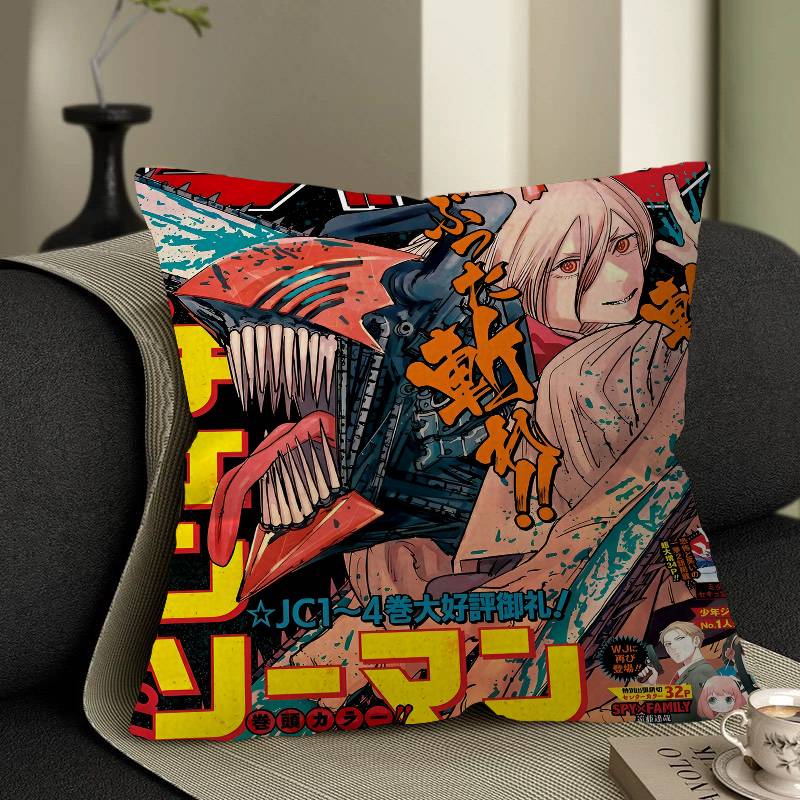 Anime Chainsaw Man Pillowcases Home Bedding Decorative Pillow Cover Wedding Super Soft Pillow Case