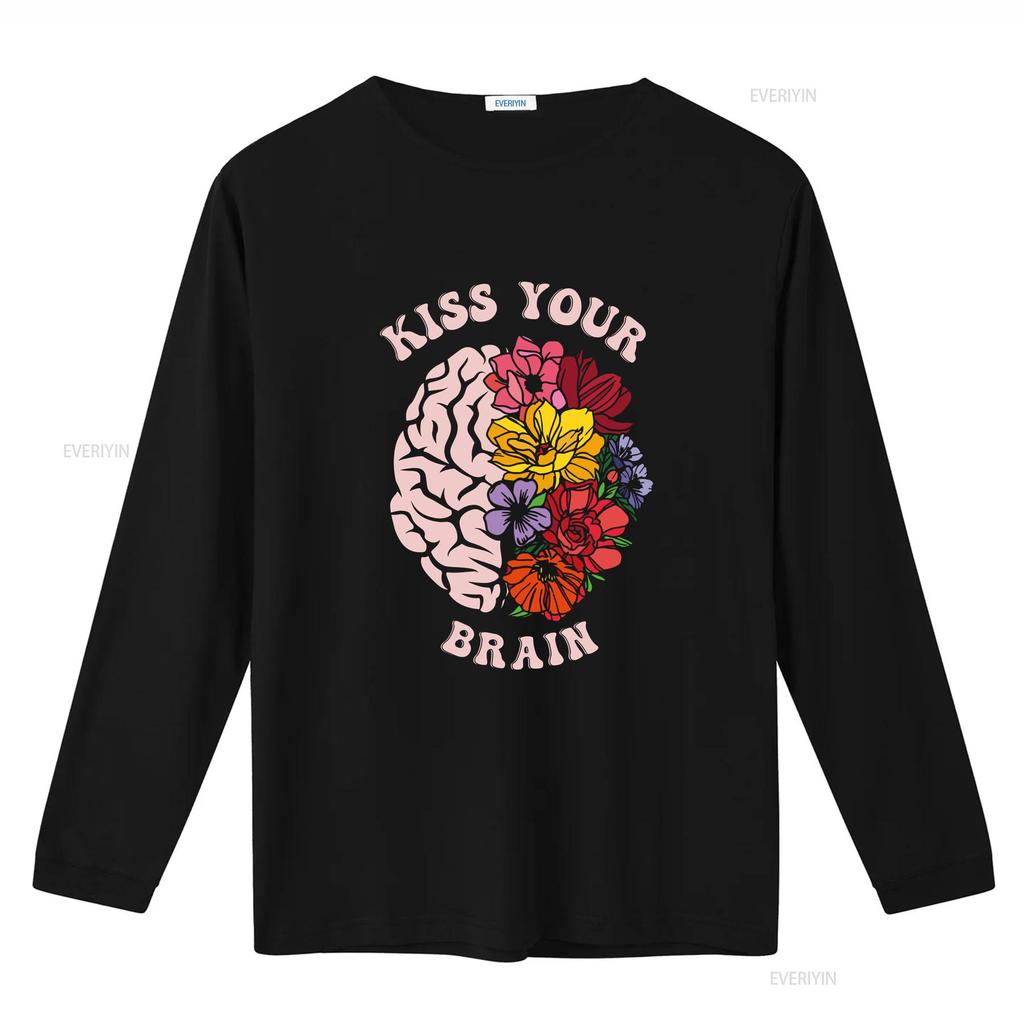 Kiss Your Brain T Shirt Teaching SPED Teacher Appreciation Mental Health Special Education vintage Washed Soft Breathable