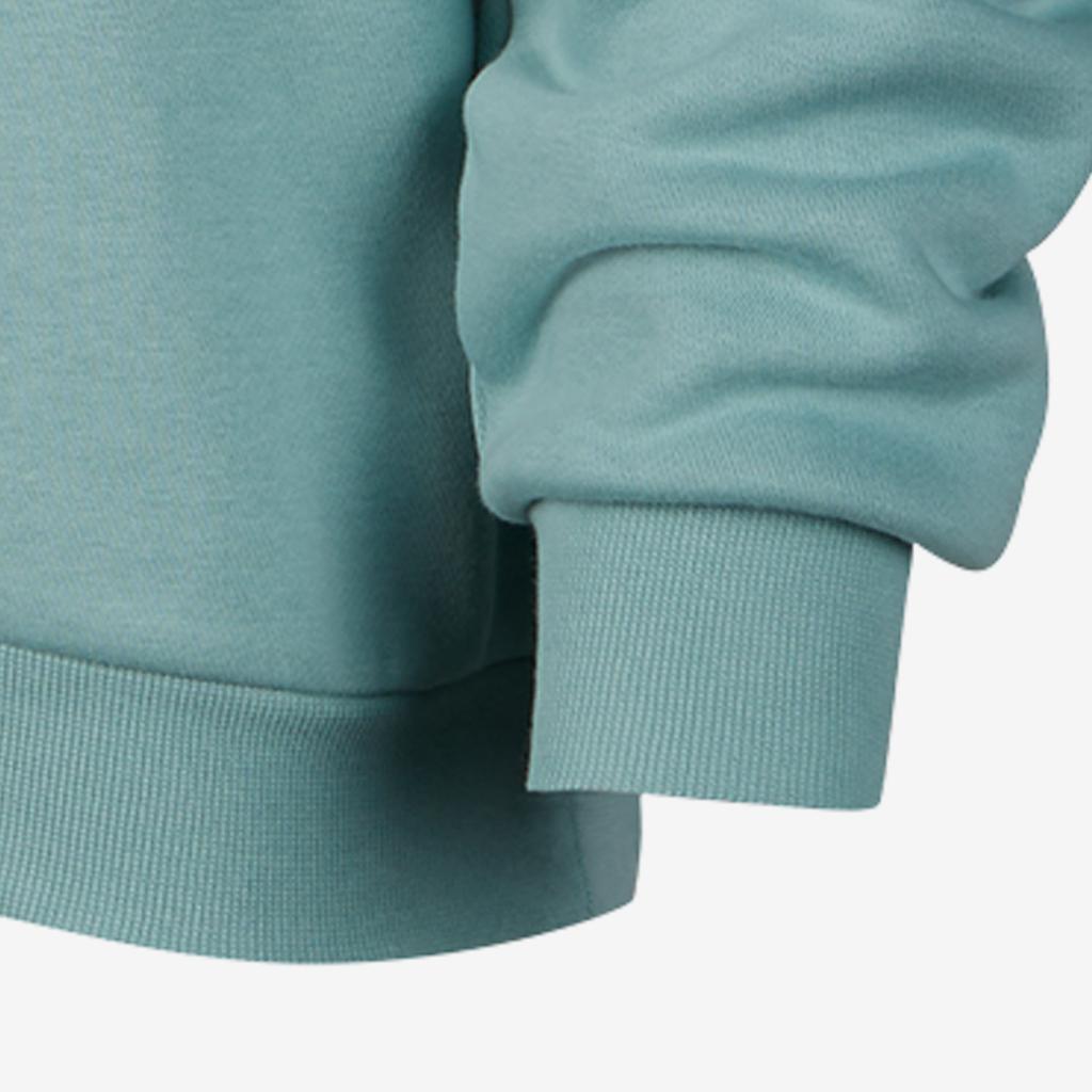 Nike Logo Embroidered Round Neck Sweatshirt Kids Tops Mineral FQ6993-309