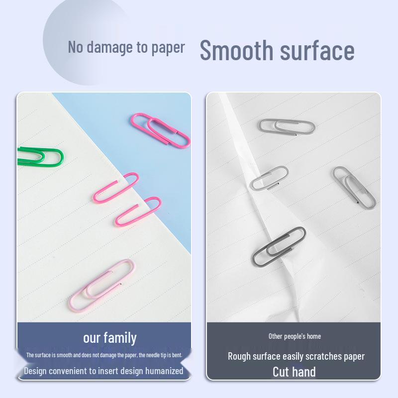 Durable Large Colored Paper Clips with Storage Box - Office & Home Stationery