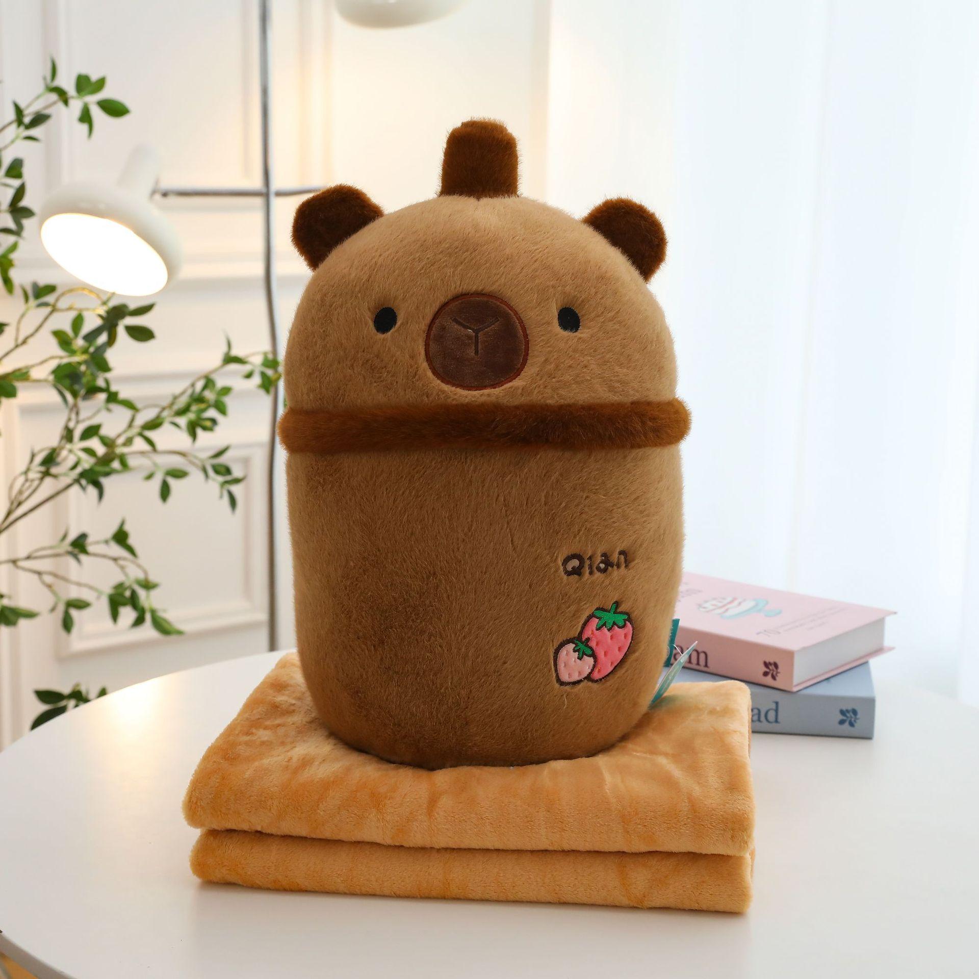 

Мультфильм чашка чая с молоком панда кондиционер одеяло детский обеденный перерыв подушка для отправки девочкам подарки кондиционер одеяло автомобильная подушка 45cm * 25cm (blanket 1.1m * 1.6m) 0.82kg