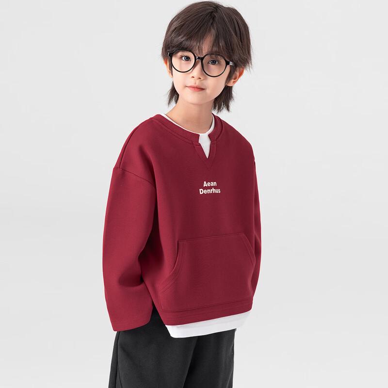 Duoduo Home Boys  Lunar New Year Faux Two-Piece Sweatshirt 140