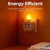2Pcs 5V USB LED Dynamic Flame Flash Atmosphere Light Flame Flame Candle Lights Portable Book Lamp Camping Lighting Bedroom Decoration