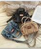 Korean Fashion Casual Washed Denim Mini Pillow Shoulder/Crossbody Bag - New Autumn/Winter 2025