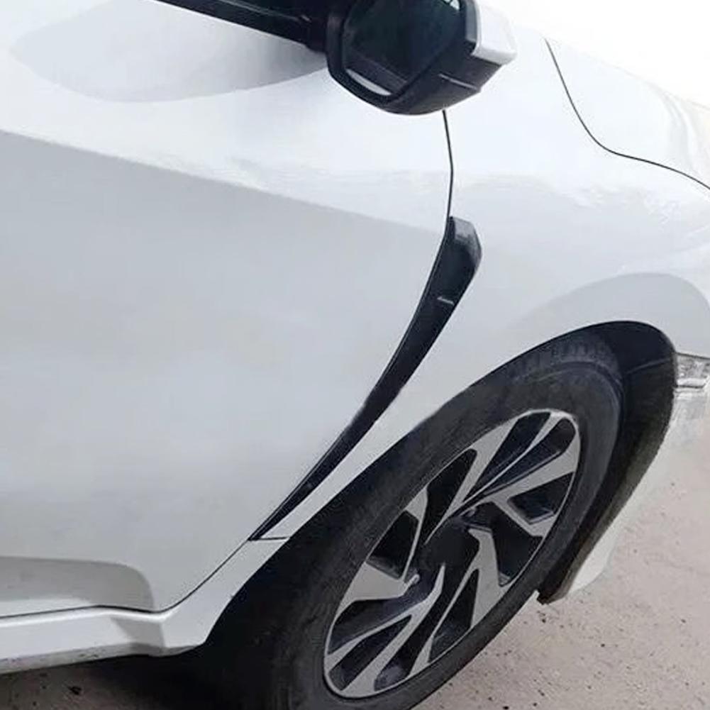 2Pcs Universal Car Side Fender Vent Air Wing Cover Moulding Trim Spoiler Stickers Hood Intake ABS Sticker Decorative Accessorie