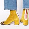 Womens Winter Fashion Square Toe High Heel Suede Knee Boots British Style