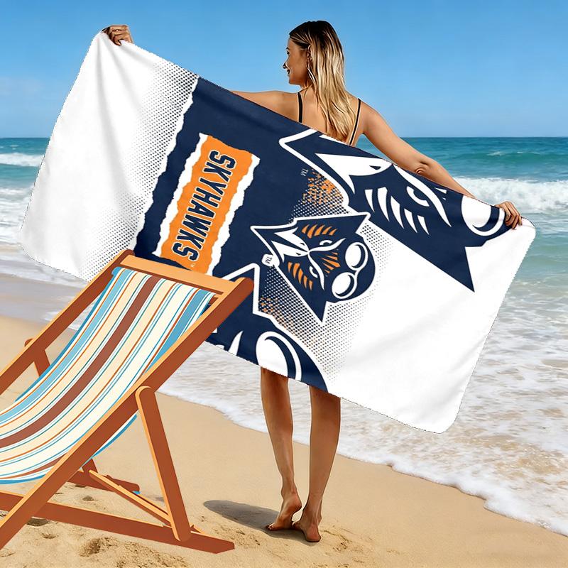Tennessee Martin Skyhawks Print Beach Towel, Large Soft Quick Dry Towel for Beach Camping Swimming