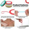 30 Rolls 1/8 Whiteboard Tape,3mm Thin Draping Tape Dry Erase Board Tapes Ptriping Tapes for White Board Lines White Boards Accessories DIY Art Crafts