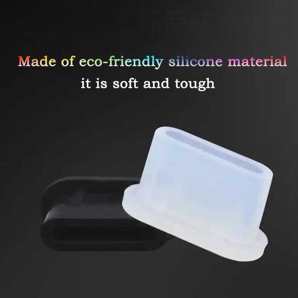 10-50pcs Type-C Silicone Dust Plugs Phone USB Charging Port Protector Cover TypeC Anti-dust Cap for Phones Laptops iPad Earphone2