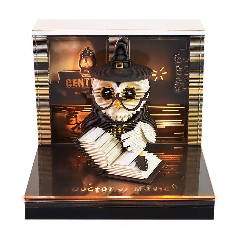 3D Pop-up Haftnotizen & Abreiß-Notizblockkalender mit Fuchs-Design