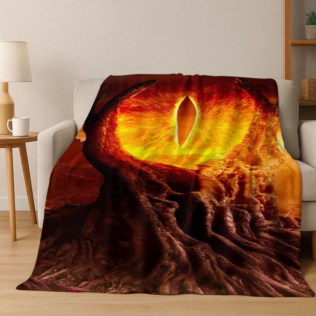 Classics L-Lord of The Rings H-Hobbit Movie Flannel Blanket,Warm and Cozy Soft Throw Blanket for Home Bedroom Bed Sofa Cover Kid