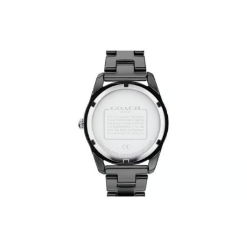 Coach Quartz Analog Black Dial Ceramic Strap Watch for Women 14503774