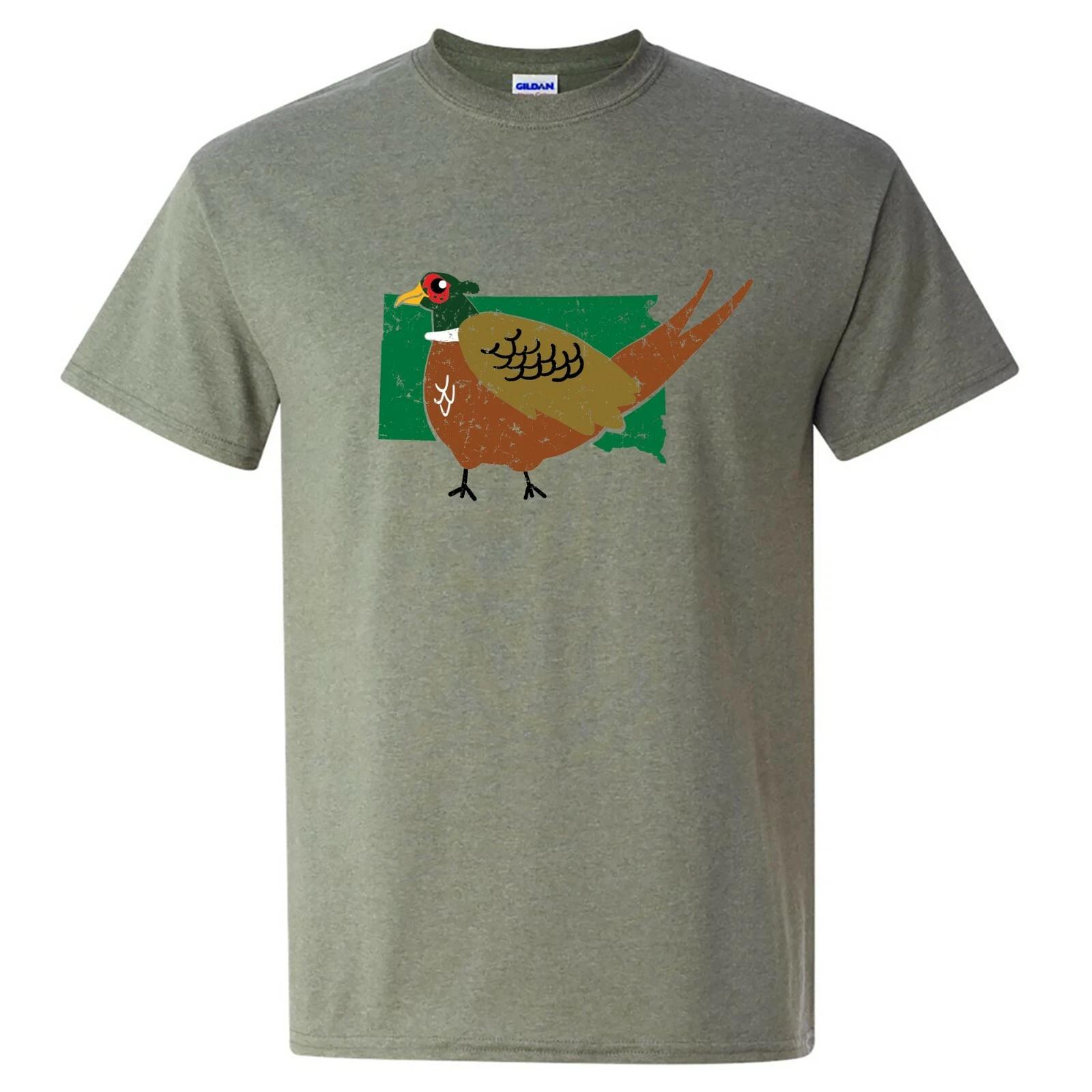 South Dakota State Bird - Classic City Animal T Shirt - Heather Military Green M