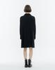 ISH Classic V-Neck Back Pleated Shirt Dress (Black)