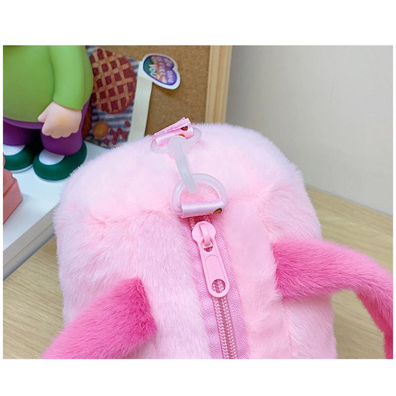 Capybara Crossbody Bag Cotton Cartoon Animal Bucket Bag Plush Bag Girl