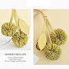Bag Pendant Imitation Leather Artificial Hydrangea Ball Small Decorative Pendant with Adjustable Drawstring Bags Keys Backpacks Accessory