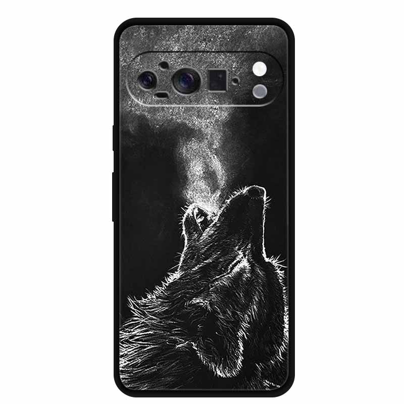Soft Cover For Google Pixel 10 Pro Case Silicone Gradient Marble Cool Wolf Funda Cover for Google 10 Pro Pixel10 Pro Capa Coque