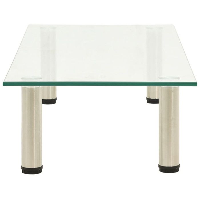 Meuble TV - VIDAXL - Unité Multimédia - Verre Trempé - 80x35x17 cm - Design Contemporain
