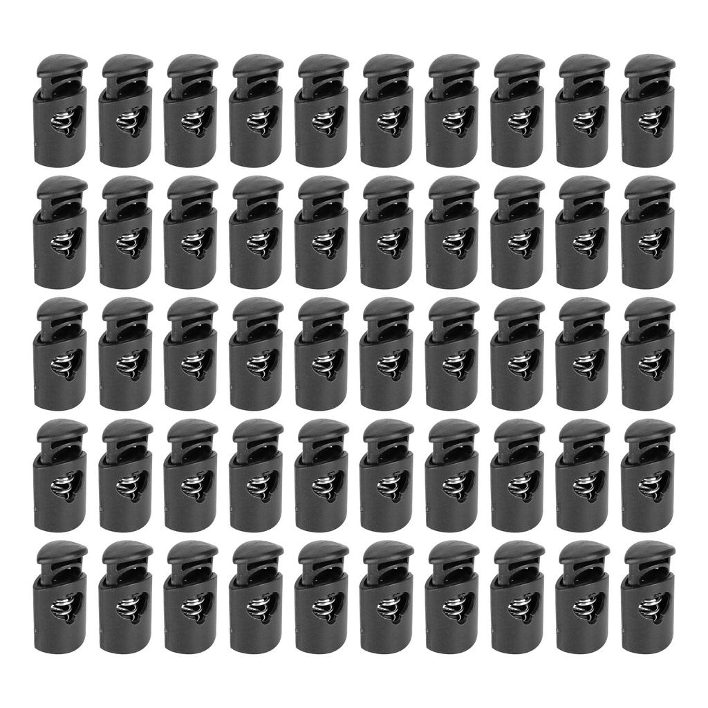 300Pcs Single Hole Spring Cord Locks Nylon Rope Buckle Luggage Clothing AccessoriesSmall