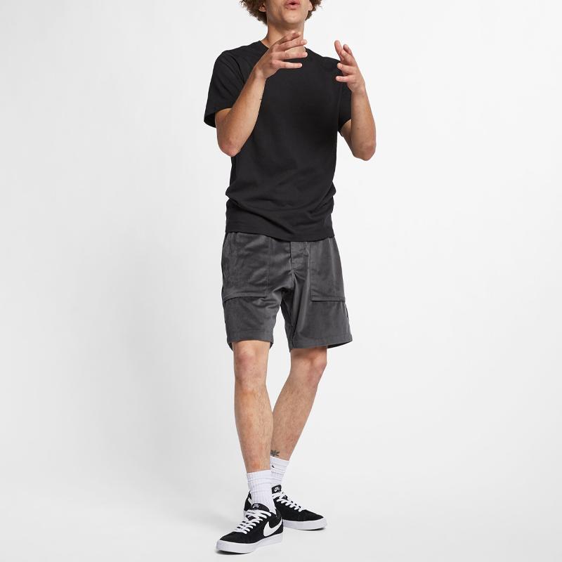 Nike Solid Color Casual Short Sleeve T-Shirt Men Tops Black AR4024-010