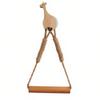 Rope Toilet Paper Holder Punch-No-Drilling Installation Wood and Tissue