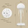 Intelligente sprachgesteuerte Quallenlampe, Umgebungslicht, Nachtlicht, agiler Touch-Fuß, schillernde Farbe, allmählich wechselnde Farbe