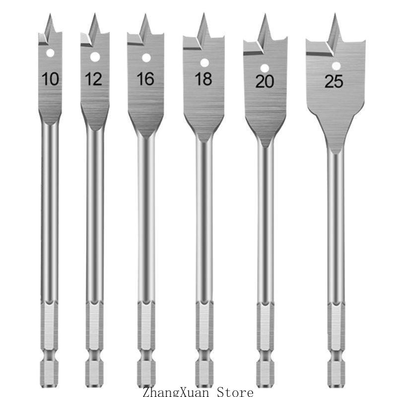 

3XUF 6Pcs Electric Drill Screwdriver Drill Bits Drilling Tapping Thread Carpenters Bit Woodworking Drill Bit