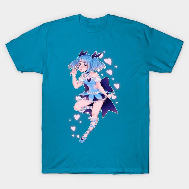 

Новая модная мужская футболка Mahou Shoujo Ota с принтом, короткие рукава, футболки, повседневные 4XL кислотные синий