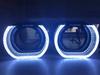 3inch Headlight Universal Shrouds Bi-Xenon Bi-LED Projector Lens Car Styling Retrofit Cover Turn Signal DRL Mask