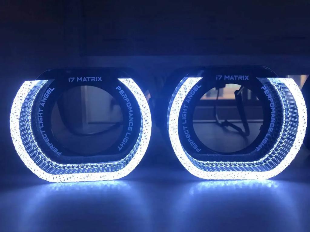 3inch Headlight Universal Shrouds Bi-Xenon Bi-LED Projector Lens Car Styling Retrofit Cover Turn Signal DRL Mask