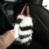 Plush Wall Hanging Tissue Bag for Living Room High-end Dining Table Bedside Storage Bag Milk Oil Wind Napkins Smoking Paper Box