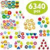 6340 Pcs Teacher Reward Encouragement Motivational Sticker Mega Pack In 14 Themes (Each Measures 1/2”-3/4” In Diameter)