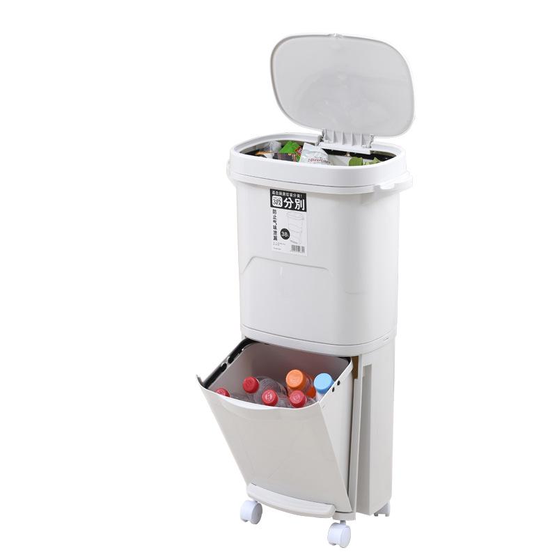 Buy 38 45l Plastic Large Double Layers Trash Can Kitchen Waste Sorting Bins Double Deck Cover Classified Dustbin Storage Bucket At Affordable Prices Price 84 Usd Free Shipping Real Reviews With Photos Joom