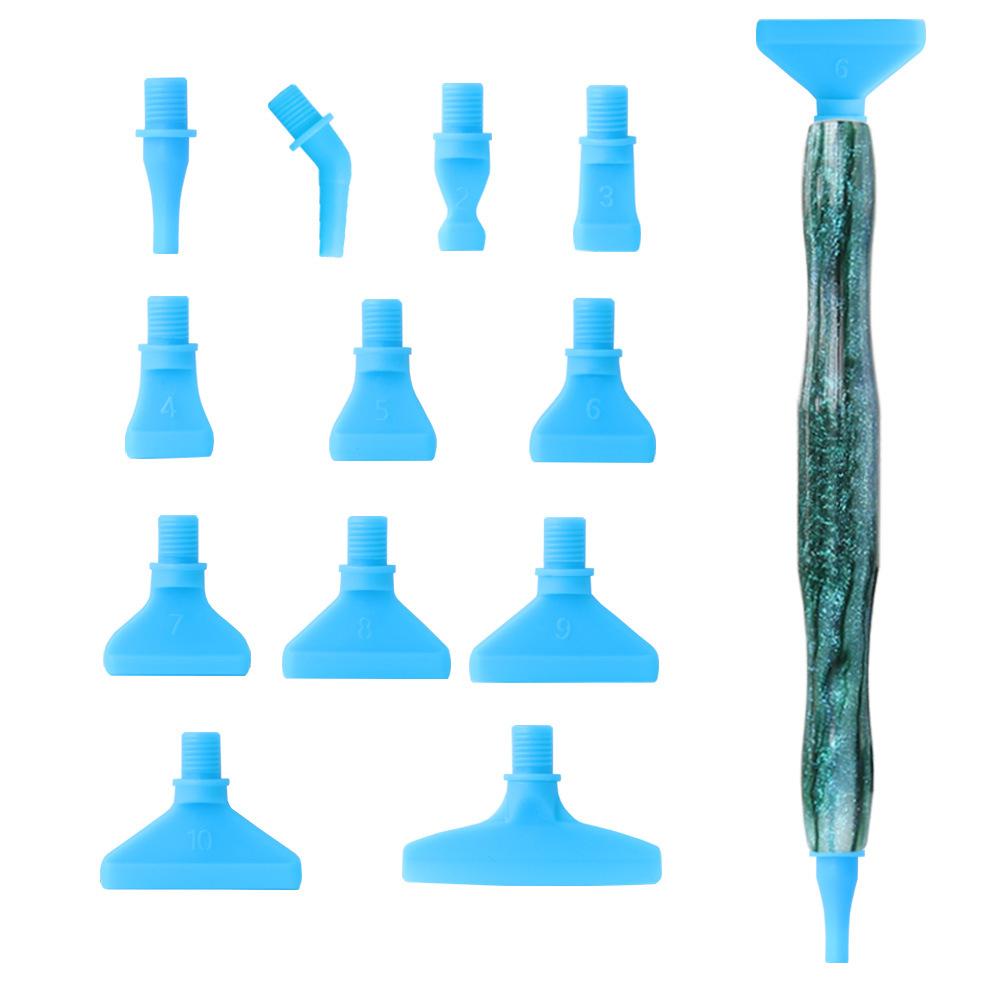 Embroidery Diamond Painting Pen Kit Cross Stitch Accessories Art Pens Point Drill Pens DIY Craft Plastic Pen Heads