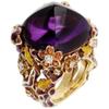 Ethnic-Style Wholesale Alloy Rings Enamel Red Corundum Women's