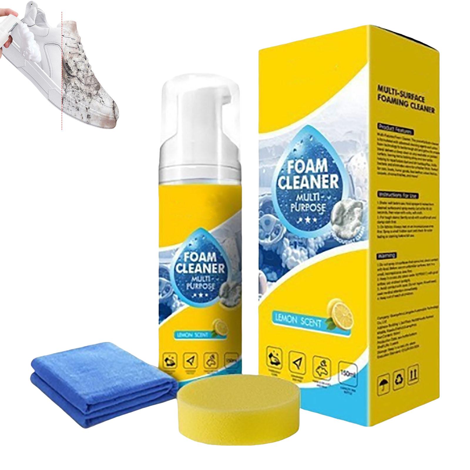 150ml Powerful & Multipurpose Car Interior Foam Cleaner All Purpose Rinse Foam Cleaner Spray Deep Penetration Rich Cup светло-желтого