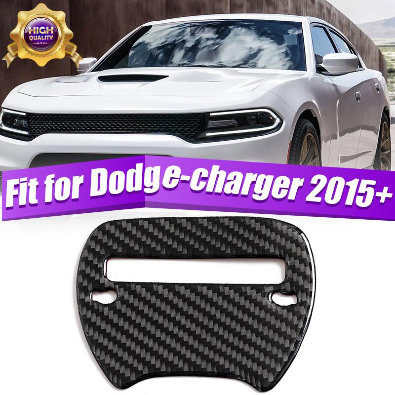 Fits Dodge Charger Steering Wheel Trim Decor Cover Sticker 2015-19 Carbon Fiber