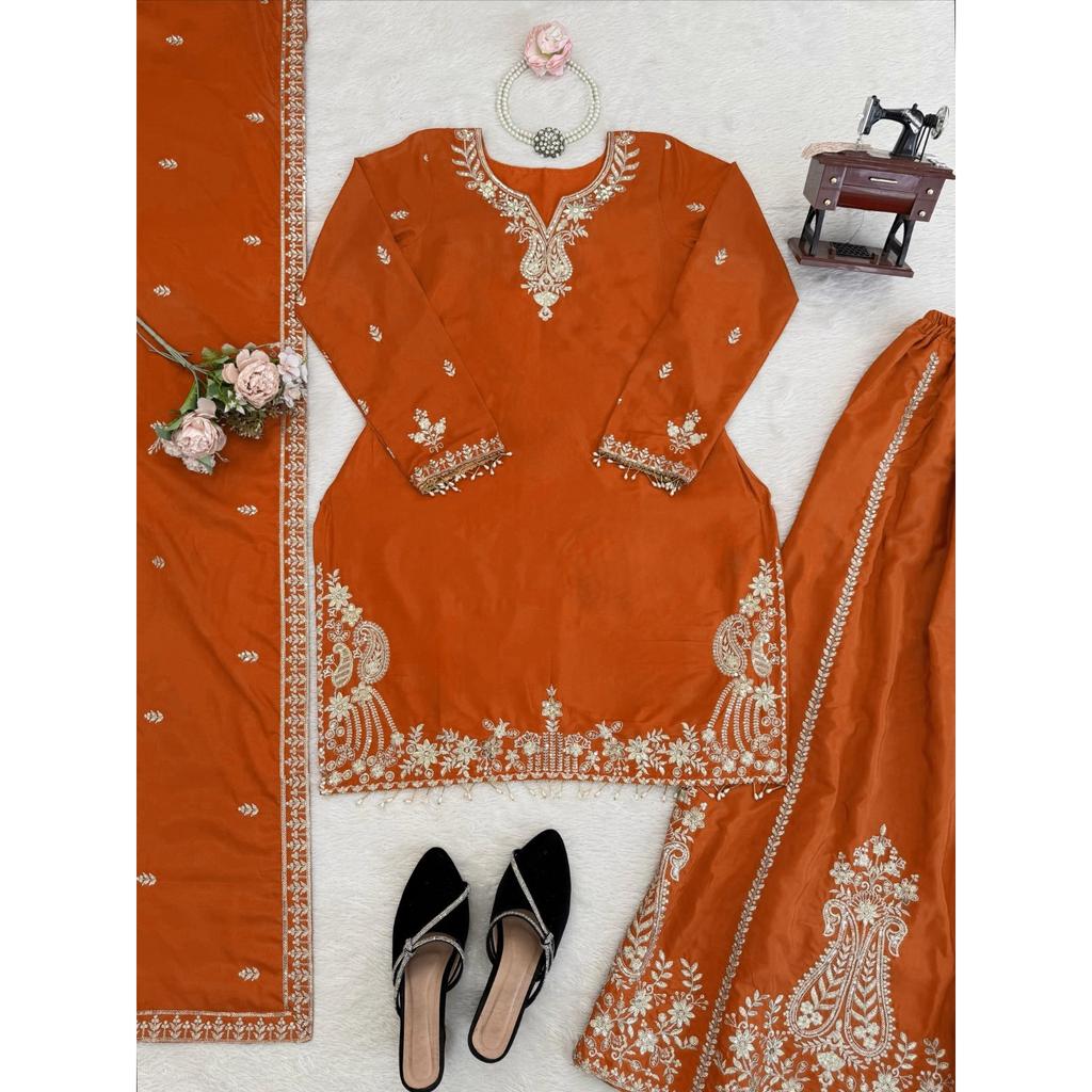Designer Paksiatni Bollywood Ethnic Sharara Suit Indian Party Wear Salwar Kameez