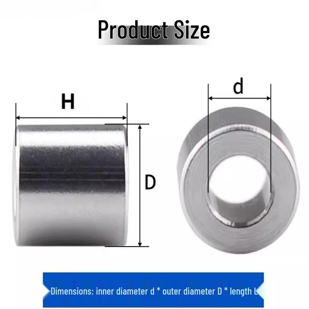 M8M10 Aluminum Alloy Thickened Round Hollow Spacer Sleeve