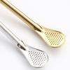 2 Piece Anti-skid Design Straw Spoon Reusable Drinking Stirring Straw Filter Straw  Travel